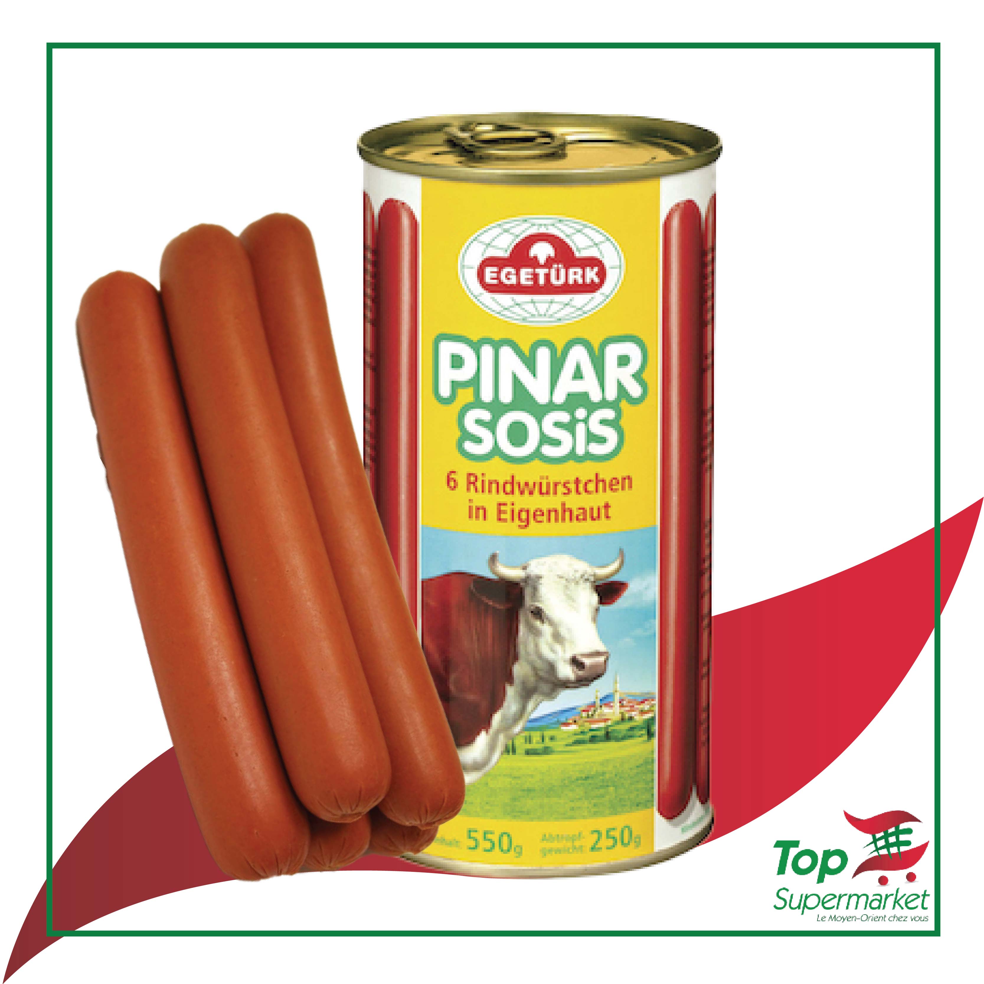 Egeturk Pinar saucisses de boeuf 550gr